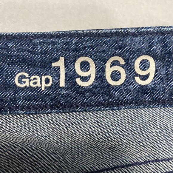 Gap 1969 Always Skinny Dark Wash Lightly Distressed Jeans Size 31/12R #1145 - Picture 7 of 11